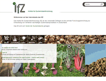 Tablet Screenshot of ifz-goettingen.de